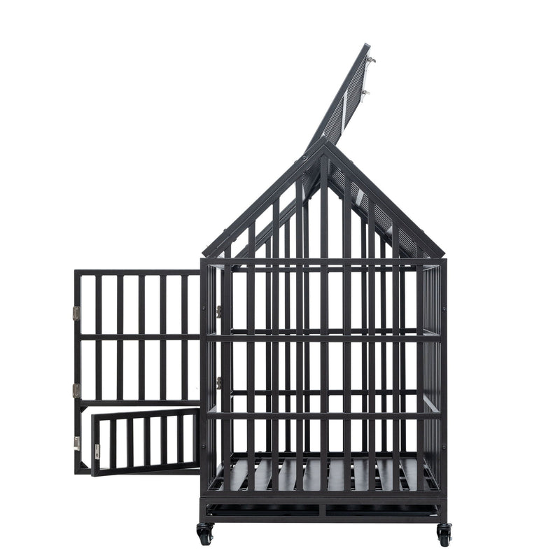 Heavy Duty Dog Crate Lockable Wheels by HouseOfZazla