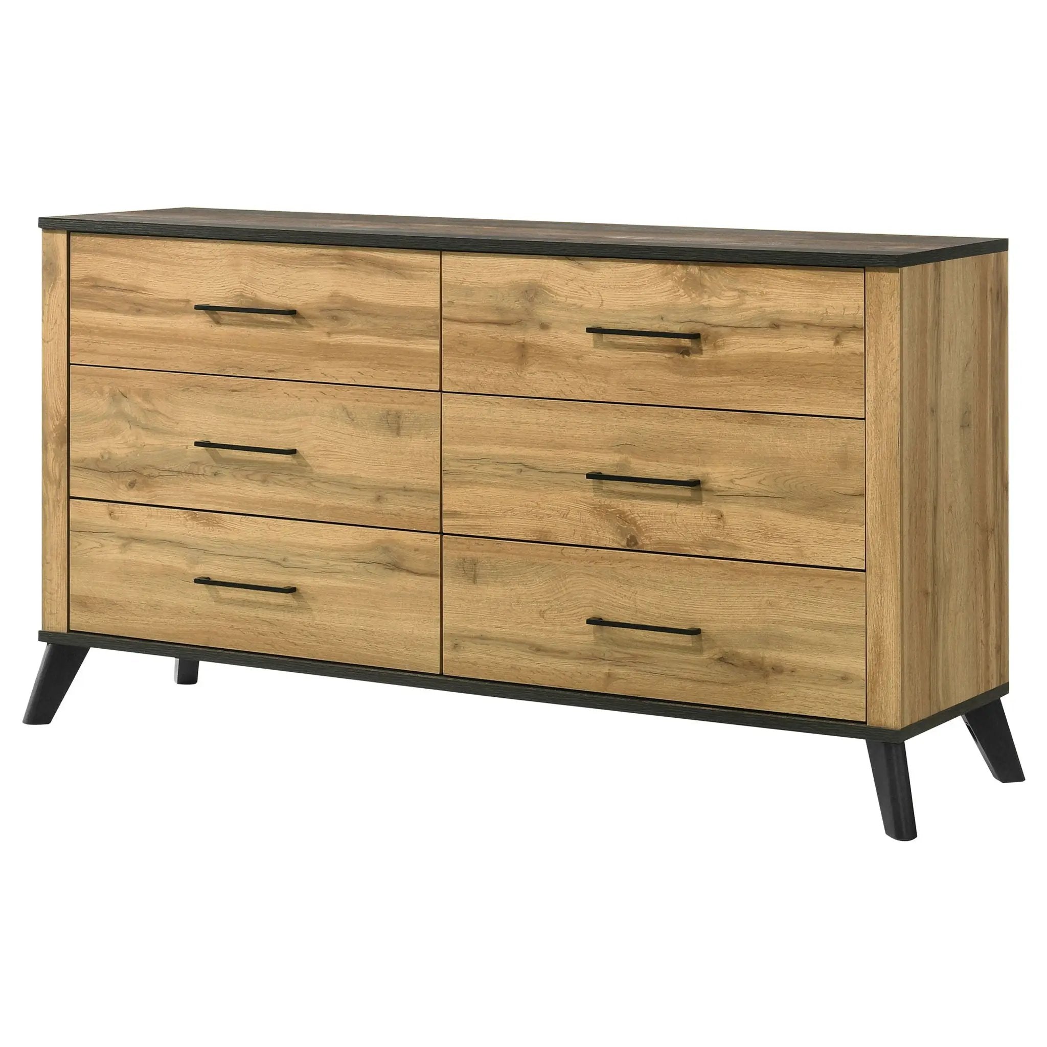 Kaywood 6-drawer Dresser Cabinet Natural Pine by Unique Piece Furniture