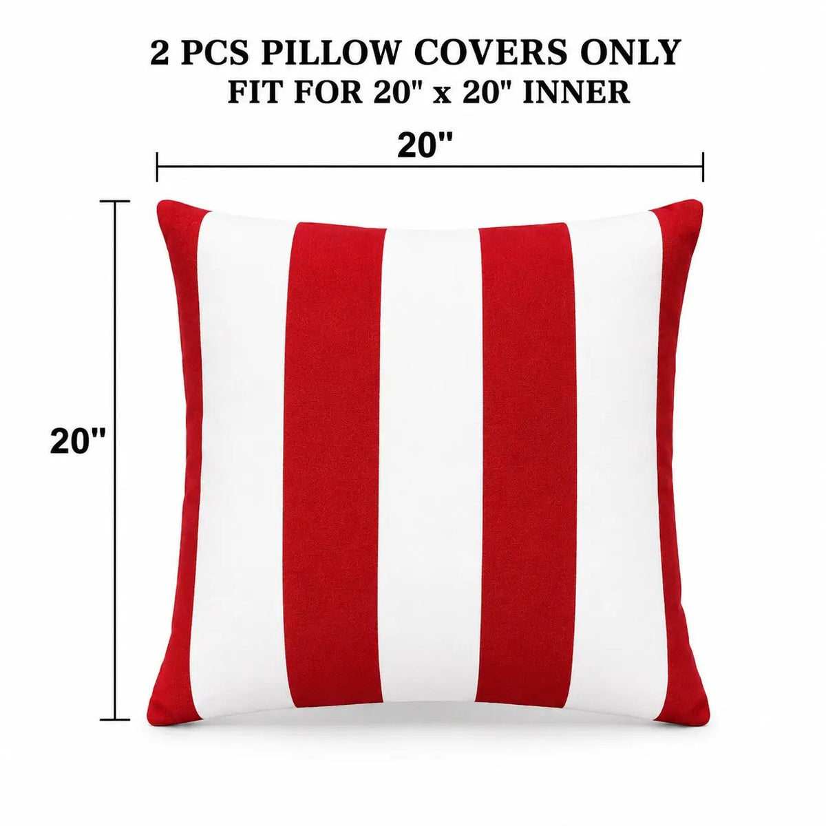 2 Pack Outdoor Lumbar Pillow Covers by HouseOfZazla
