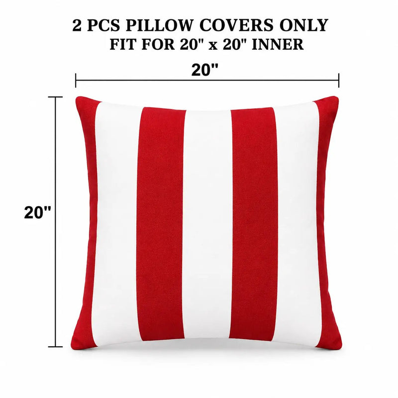 2 Pack Outdoor Lumbar Pillow Covers by HouseOfZazla