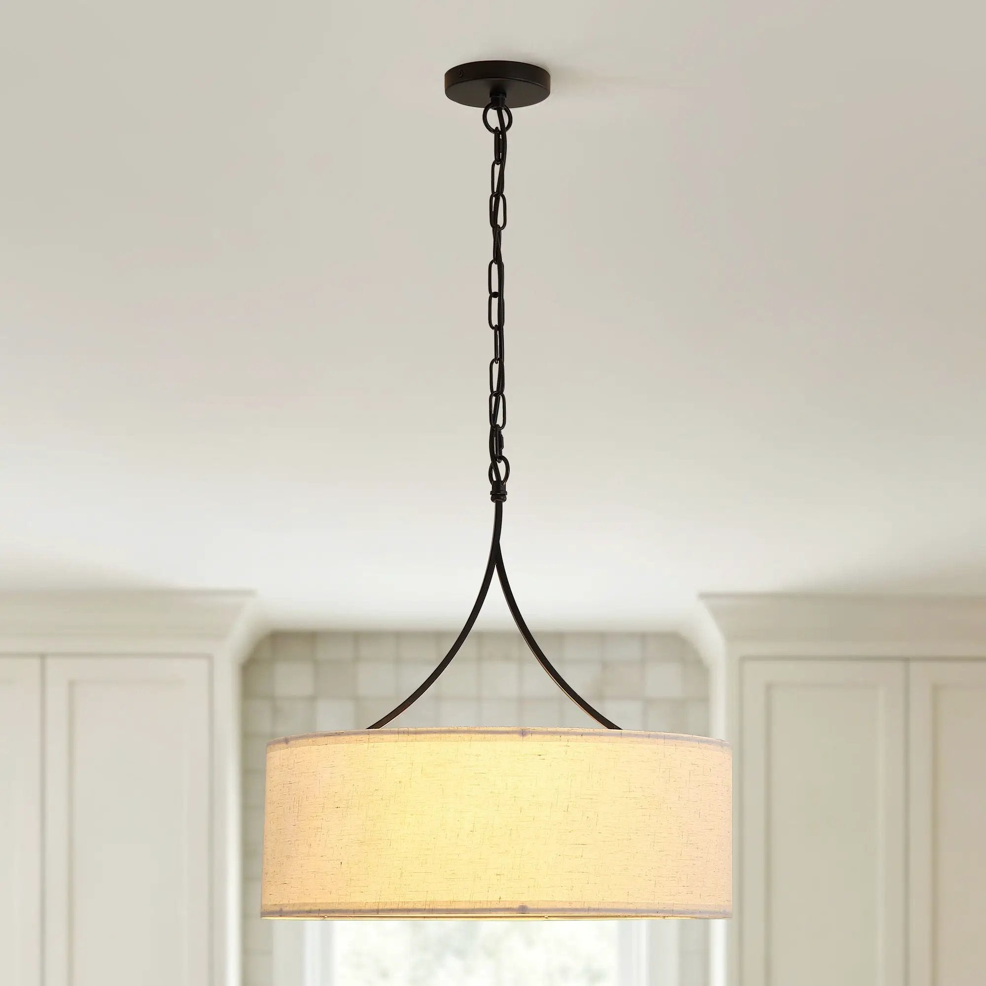 3 Light Drum Pendant Light by HouseOfZazla