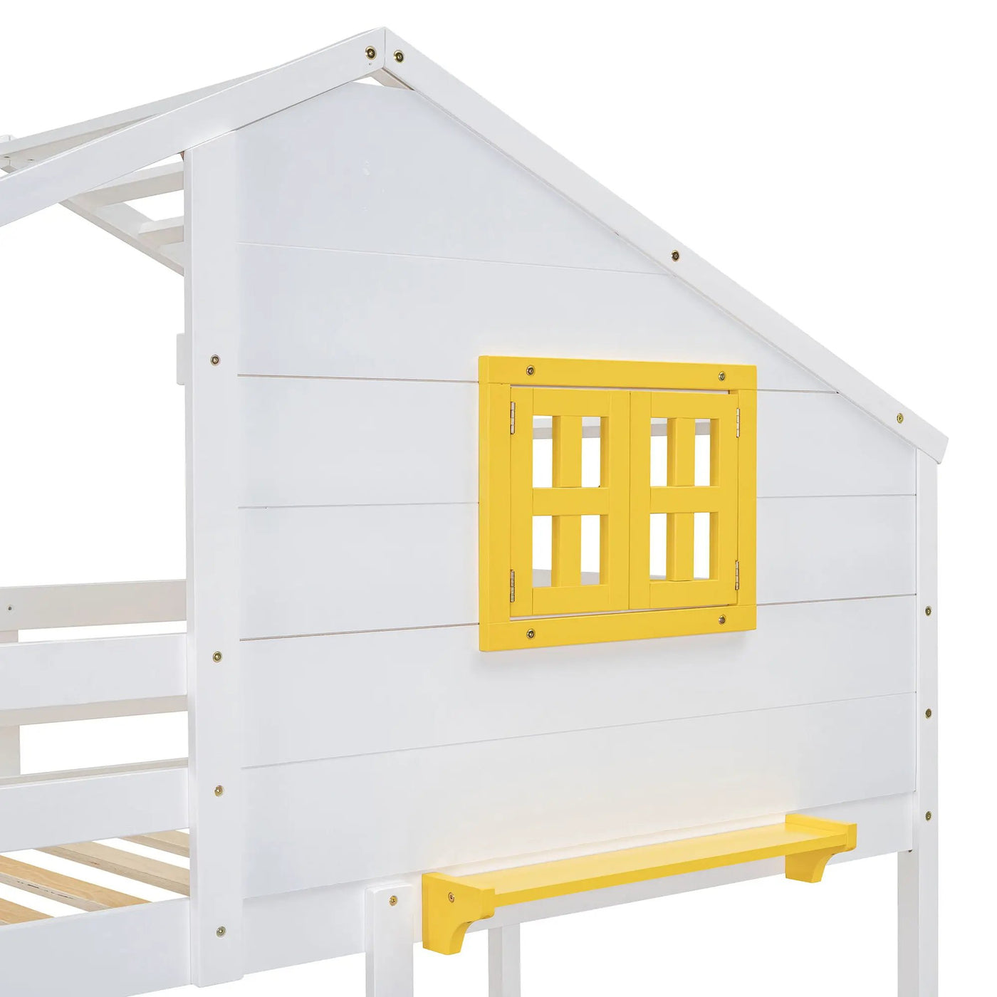 Bunk Bed With Playhouse Roof And Window by Unique Piece Furniture