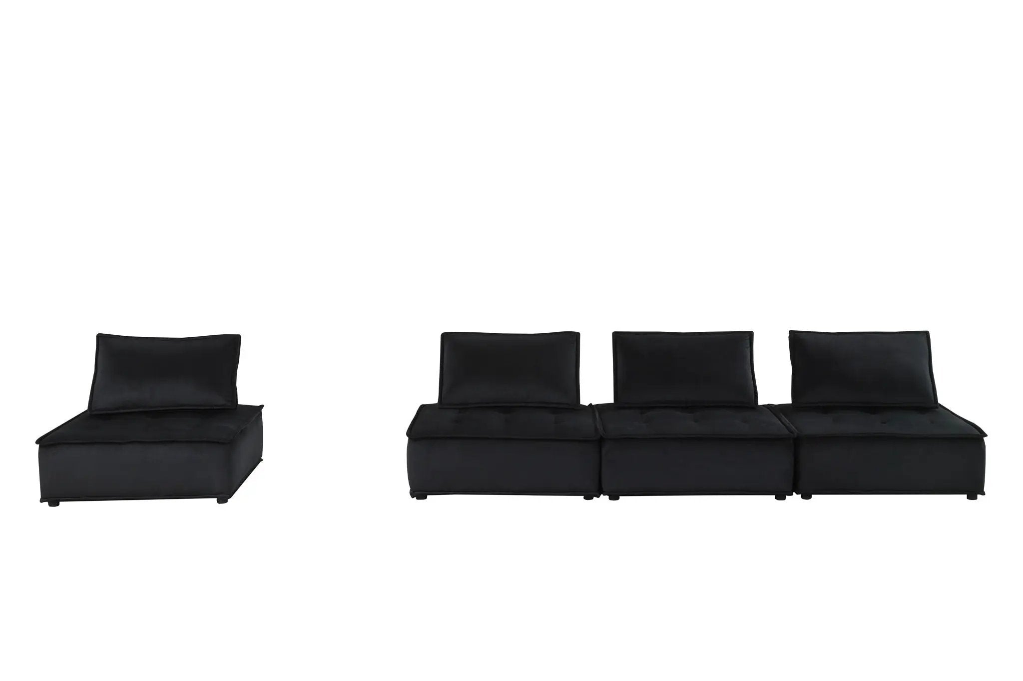 Anna - Stylish Sectional Sofa Ottoman by HouseOfZazla