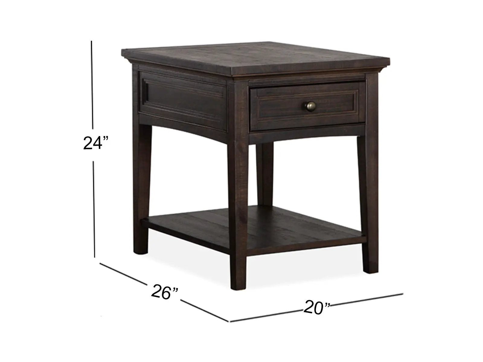 Westley Falls - Rectangular End Table - Graphite by Unique Piece Furniture