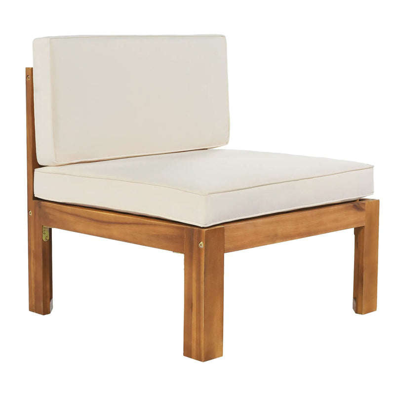 Topmax Outdoor Patio Wood 5-Piece Sectional Sofa Seating Group Set by HouseOfZazla