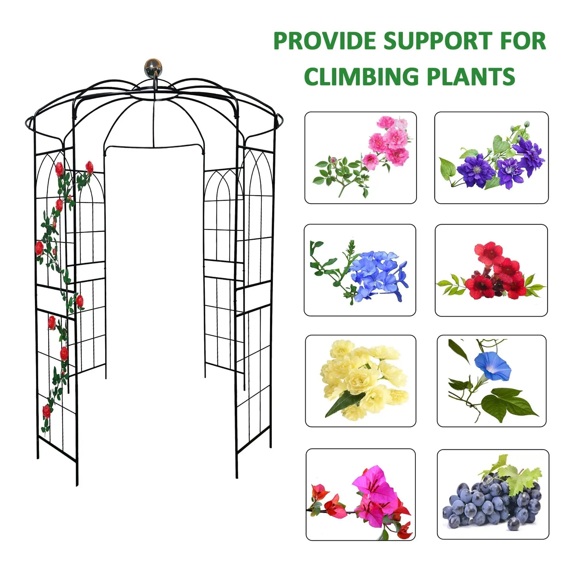 Metal Garden Arch Iron Pergola by HouseOfZazla