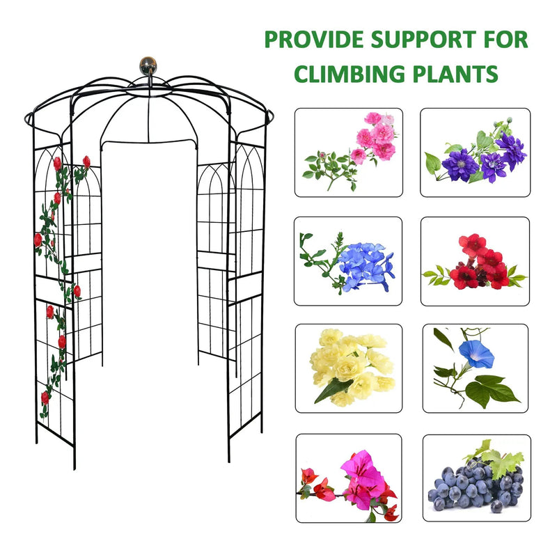 Metal Garden Arch Iron Pergola by HouseOfZazla
