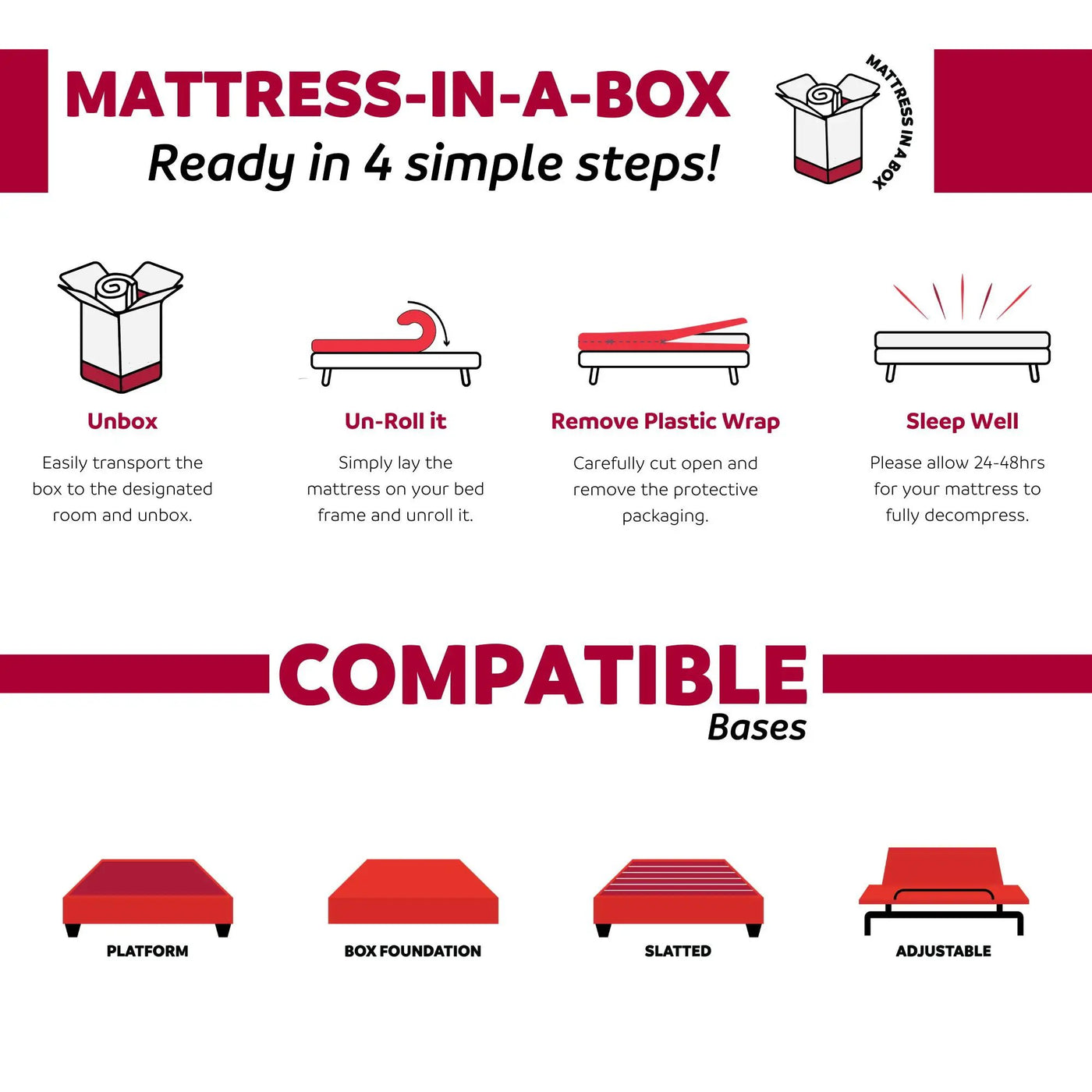 Premium 9" Medium Pocket Spring Mattress by HouseOfZazla