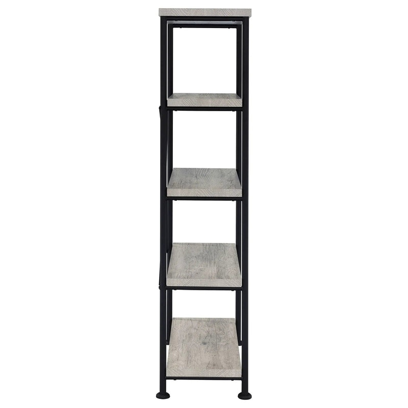 Analiese 63-inch 4-shelf Bookshelf Grey Driftwood by Unique Piece Furniture