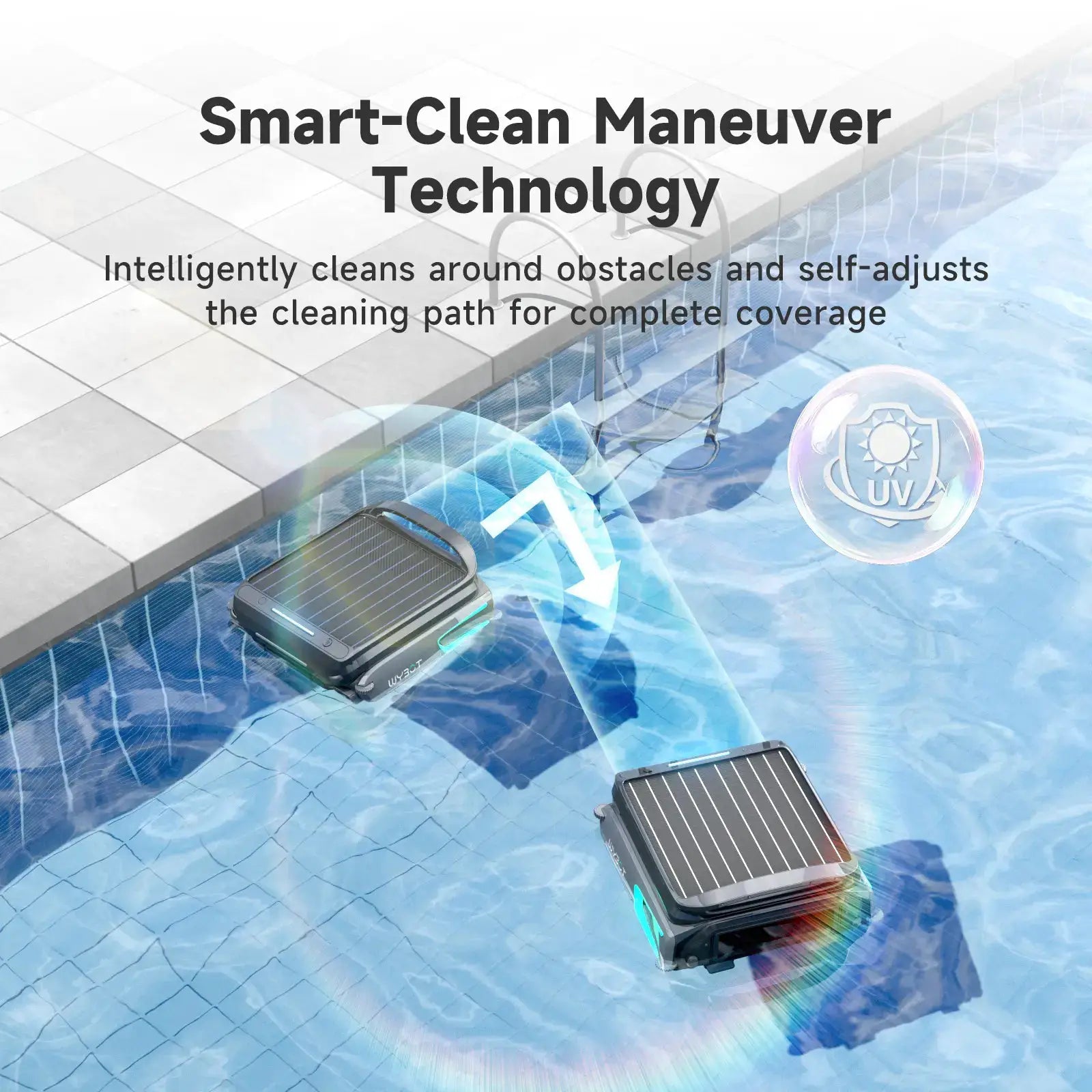 WYBOT F1 Pool Skimmer Solar Powered Robotic Cleaner by WYBOT