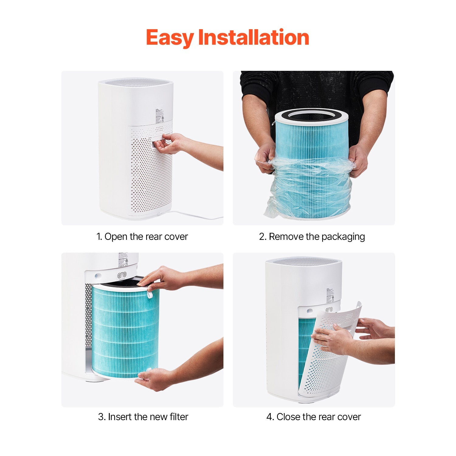 3-in-1 Air Purifier Replacement Filter H13 Filter with PP Pre-Filter by HouseOfZazla