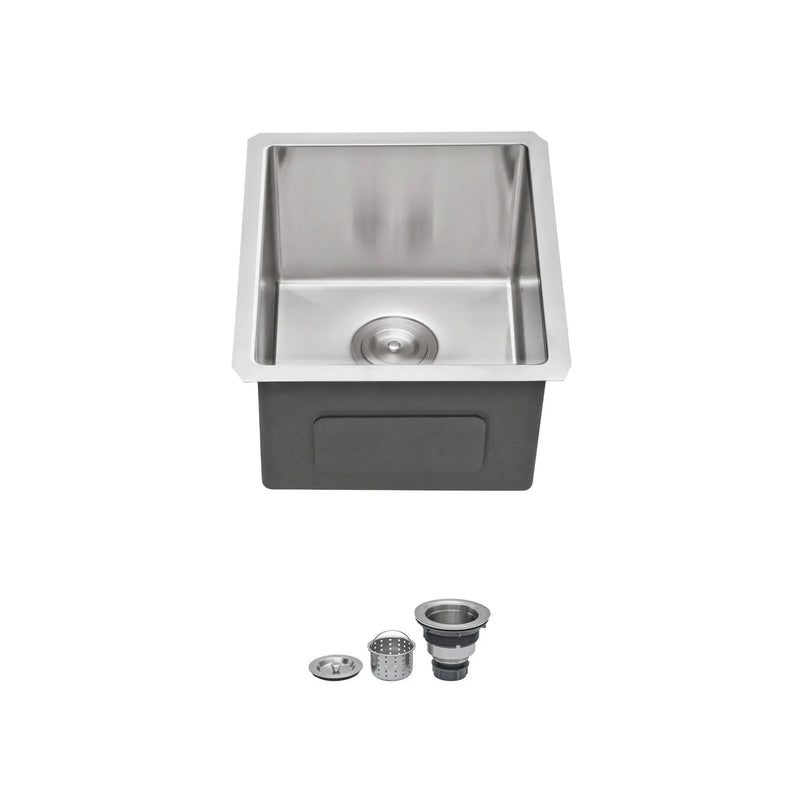 Undermount Stainless Steel Kitchen Sink, Deep Single Bowl Basin by HouseOfZazla