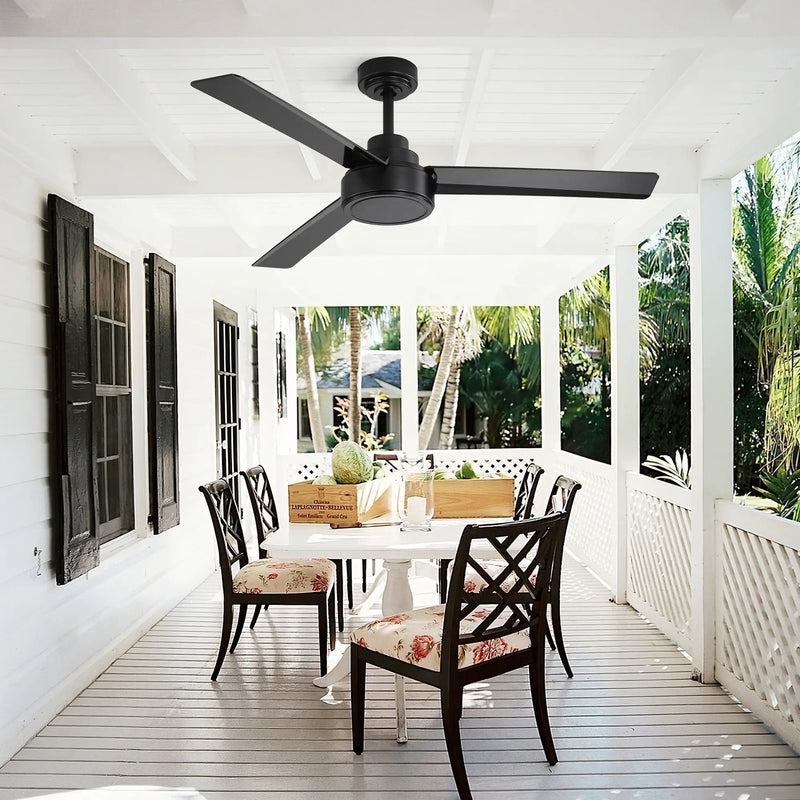 Ceiling Fan Without Light, 3 Blades Farmhouse Ceiling Fan With Remote Control 6-Speed Reversible Dc Motor For Living Room, Bedroom, Kitche by HouseOfZazla