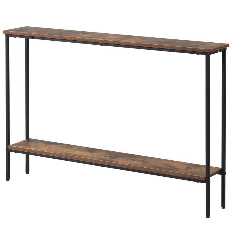 44 Inch Console Table with Shelf with Dual Anti-Tipping Kits by DirectDeals