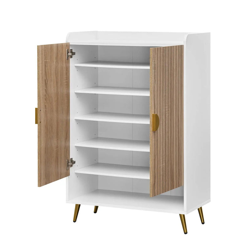 7-Tier Tall Shoe Storage Cabinet with Adjustable Shelves by DirectDeals