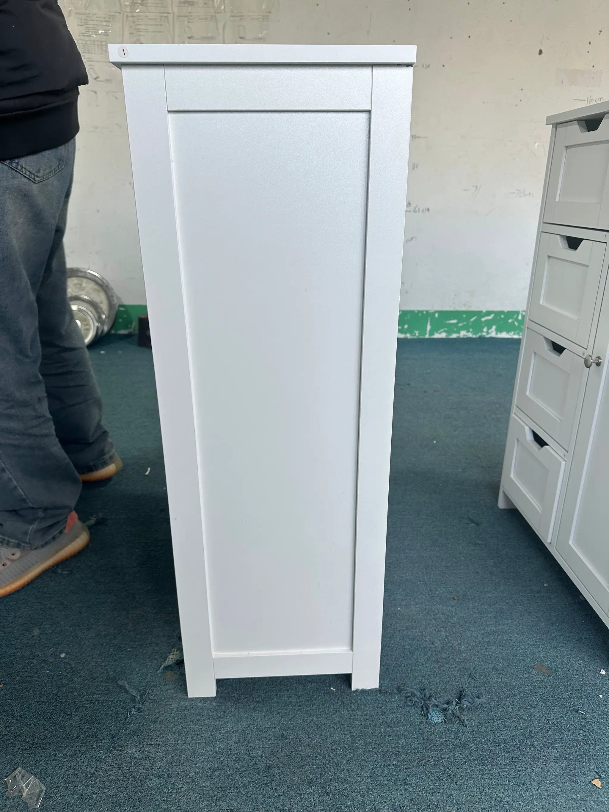 Bathroom Storage Cabinet with 4 Drawers and 1 Door by HouseOfZazla
