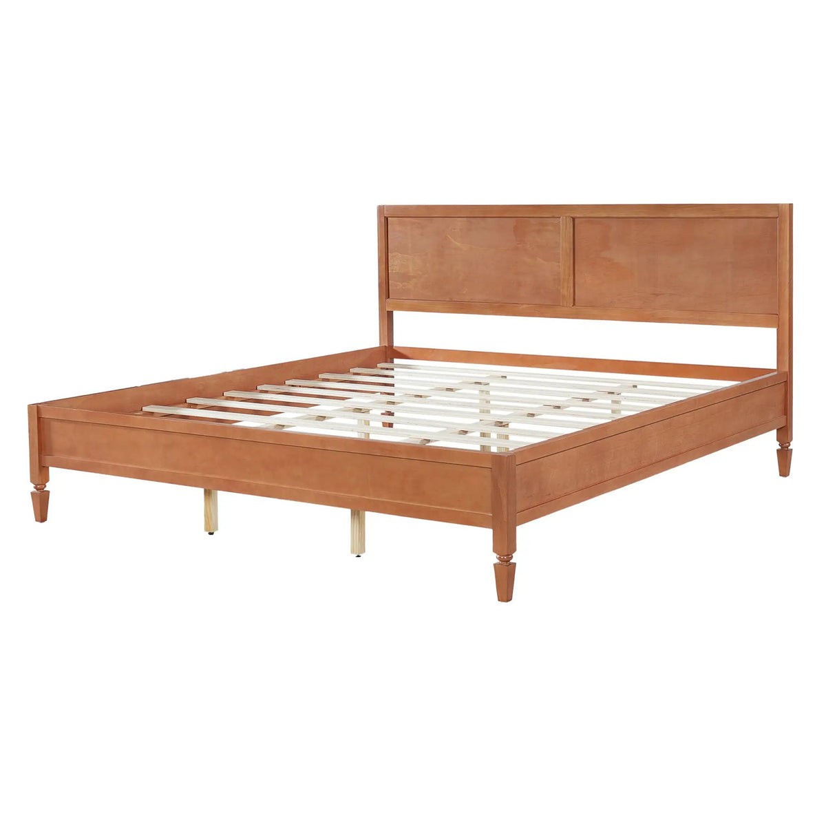 King Size Wood Platform Bed Frame by HouseOfZazla