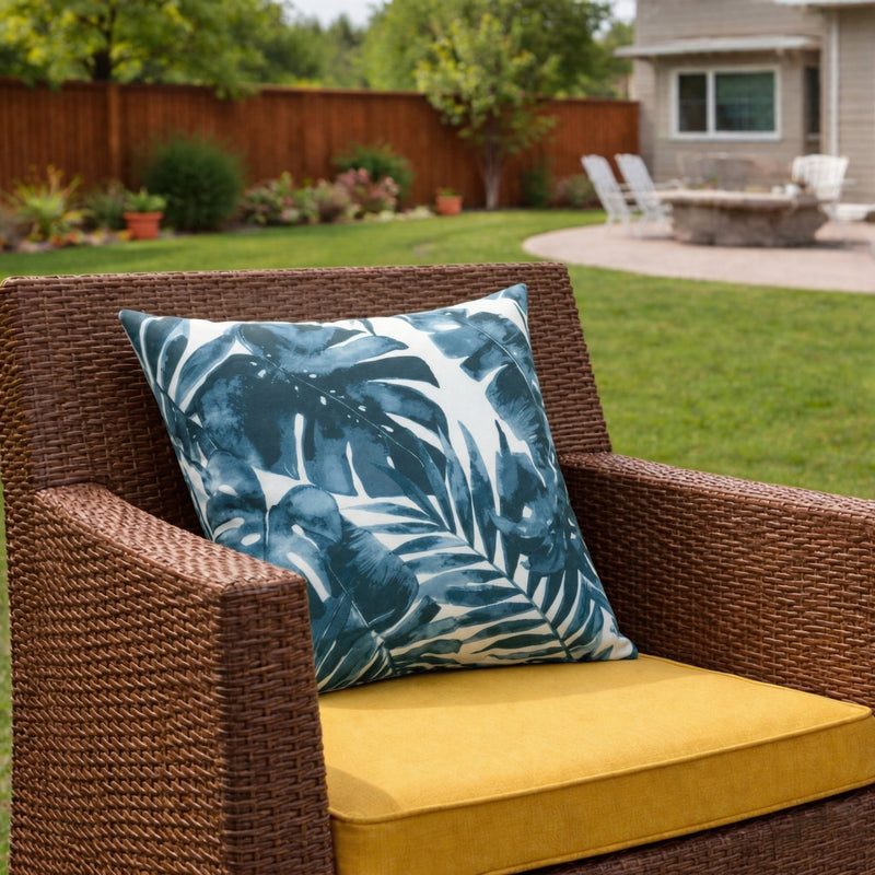 Outdoor Throw Pillows 2 Pack, 18x18 Inch, Waterproof & Fade Resistant by HouseOfZazla