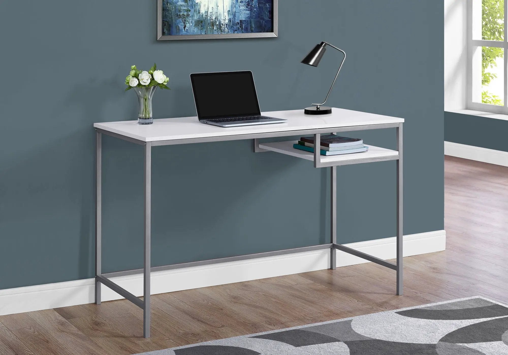 Computer Desk For Home Office, Compact Modern Design, Contemporary & Modern by Unique Piece Furniture