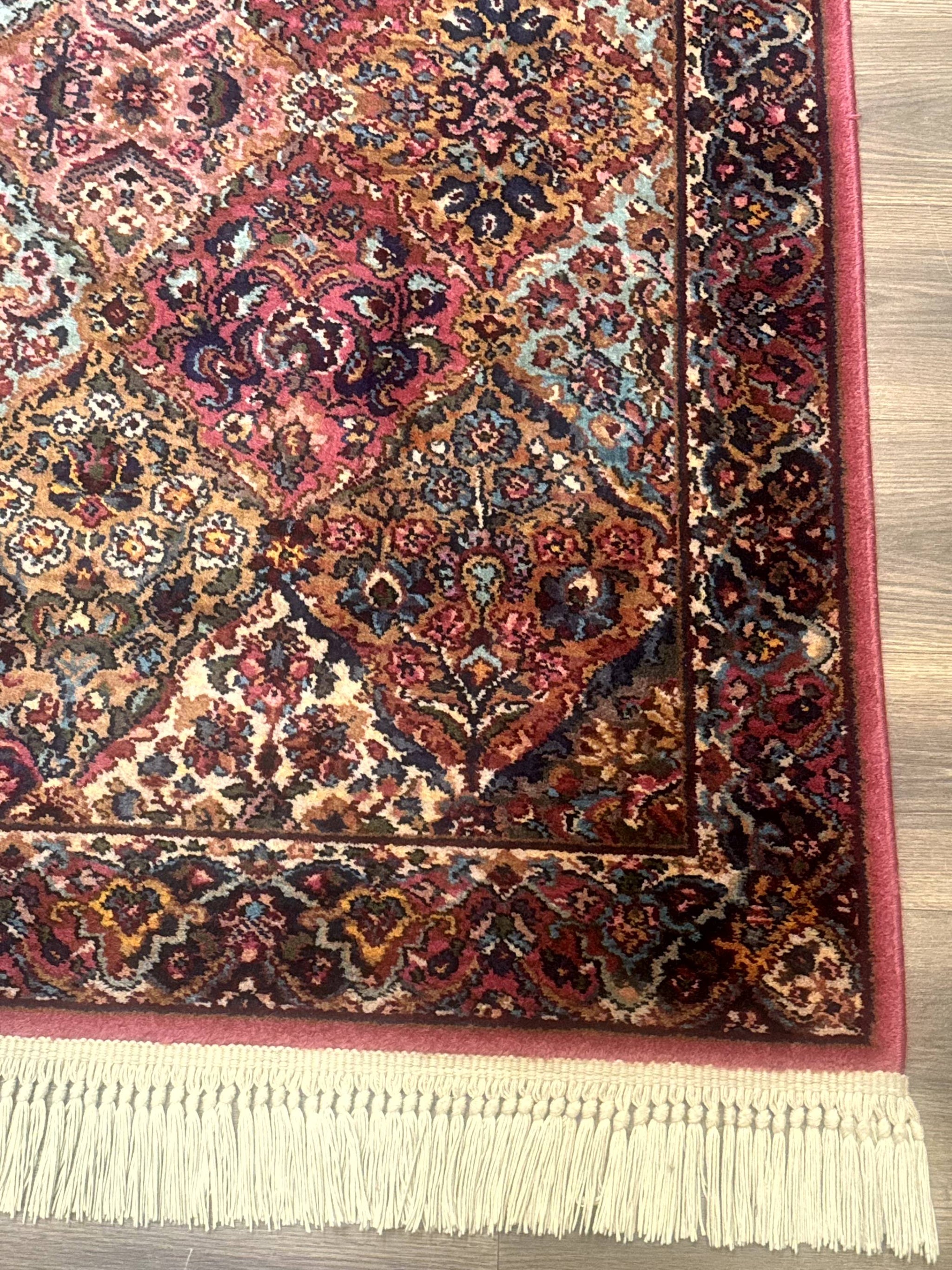 Karastan Rug 3x5 Multicolor Panel Kirman #717, Original 700 Series, Wool Pile, Discontinued by Jewel Rugs