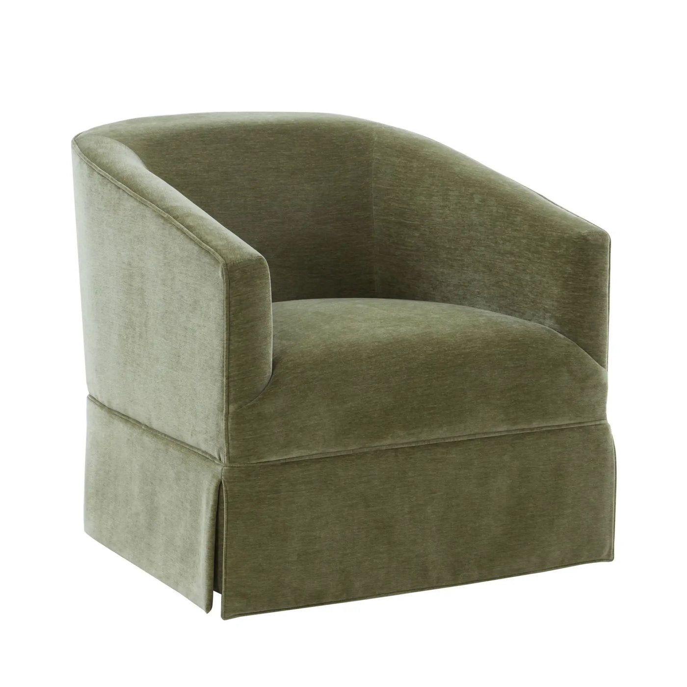 Elm - Skirted Swivel Chair by HouseOfZazla