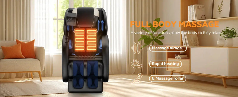 2024 Massage Chair Recliner with Zero Gravity & Full Body Air Pressure by HouseOfZazla