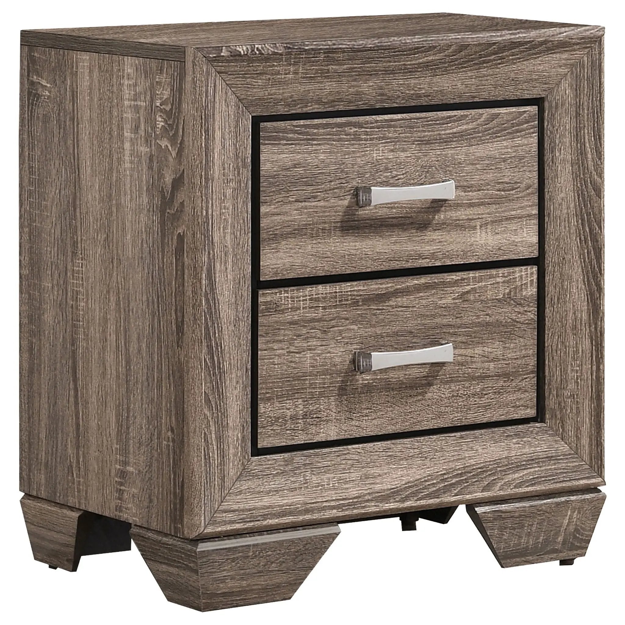 Kauffman 5-piece Queen Bedroom Set Washed Taupe by Unique Piece Furniture