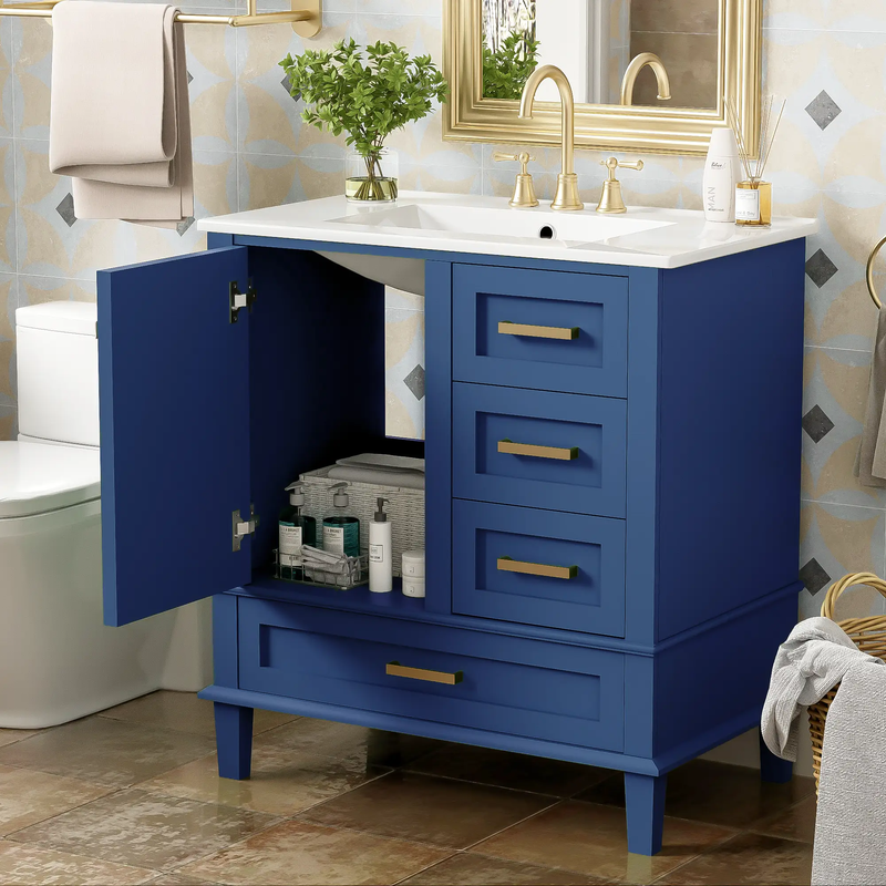 30" Bathroom Vanity with Sink Combo Set by HouseOfZazla