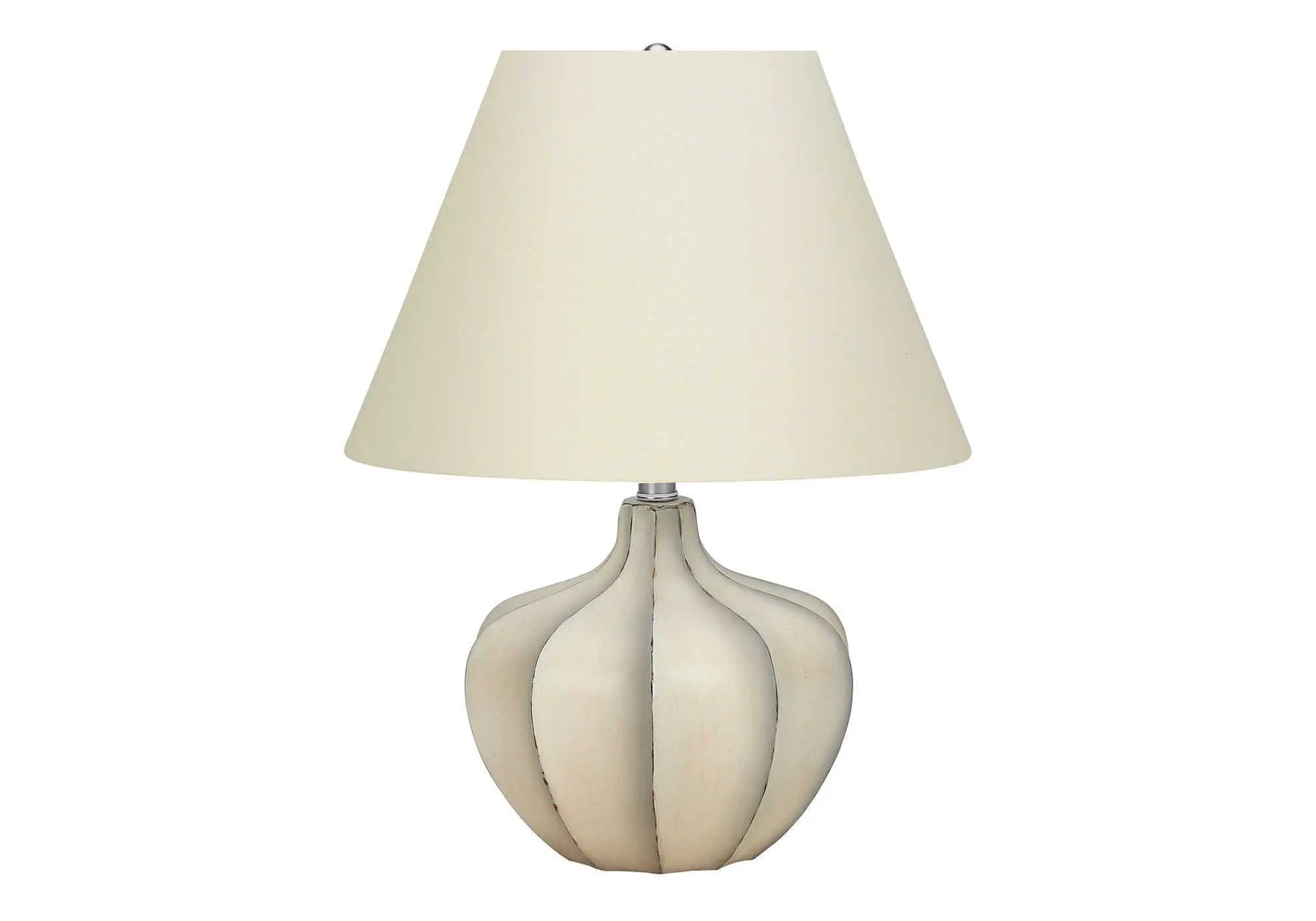 Resin Transitional Lighting, Table Lamp - Cream by Unique Piece Furniture