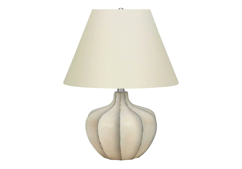 Resin Transitional Lighting, Table Lamp - Cream by Unique Piece Furniture