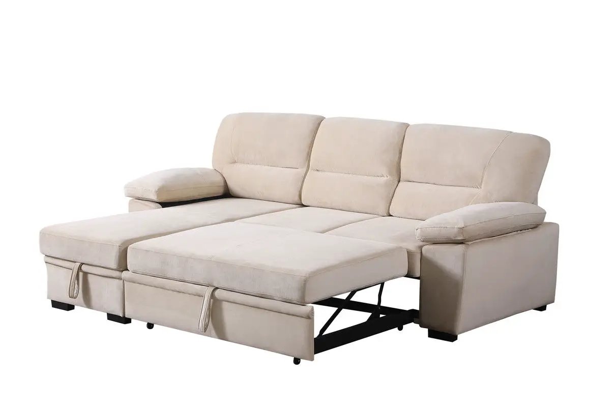 Kipling - Reversible Sleeper Sectional Sofa Chaise by HouseOfZazla