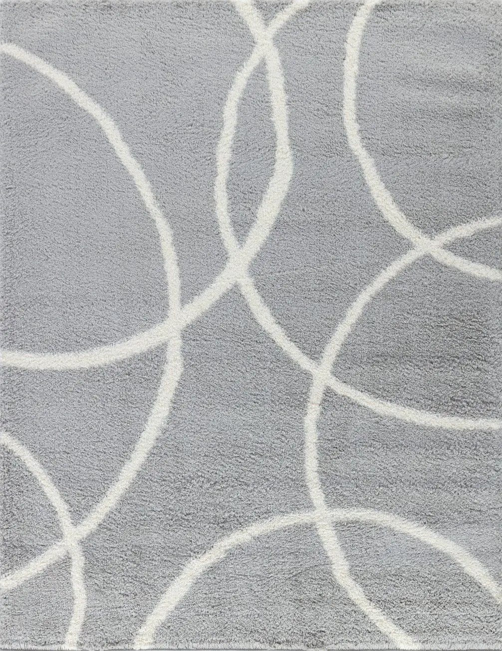 Loft Shag - 5' 3" X 7' Shaggy Area Rug - Gray by HouseOfZazla