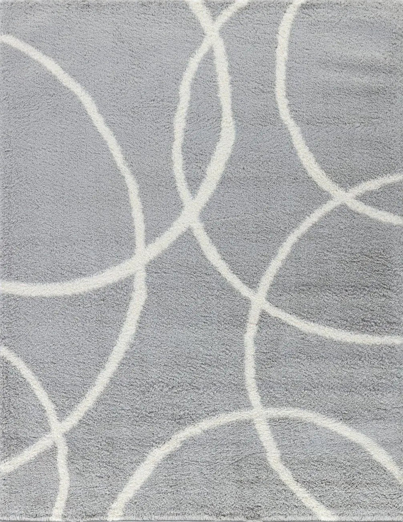 Loft Shag - 5' 3" X 7' Shaggy Area Rug - Gray by HouseOfZazla