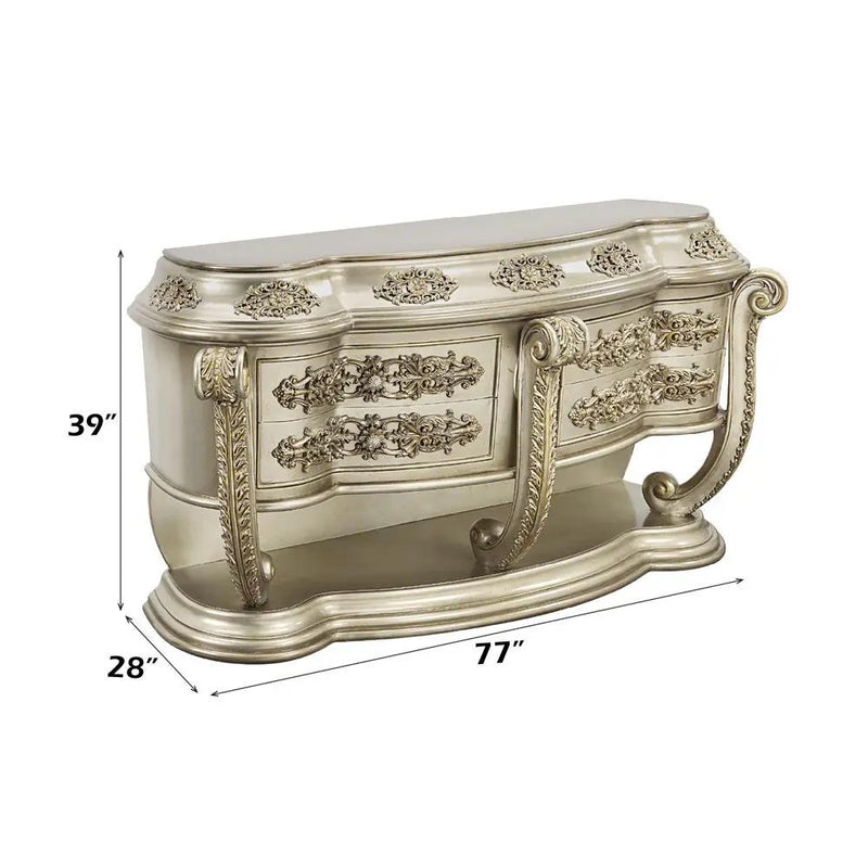 Danae - Server - Champagne & Gold by Unique Piece Furniture