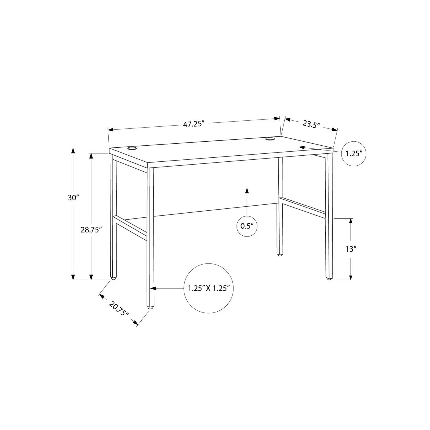 Computer Desk, Home Office, Commercial Grade, Contemporary & Modern by Unique Piece Furniture
