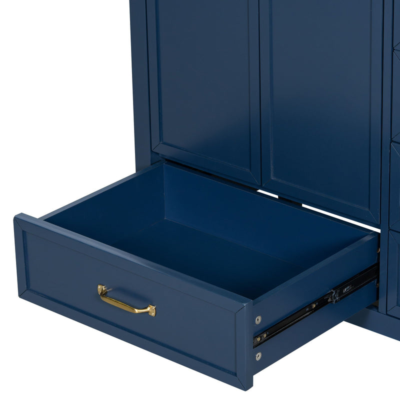 Elegant Vintage Bathroom Vanity With Sink and Soft Closing Drawers by HouseOfZazla
