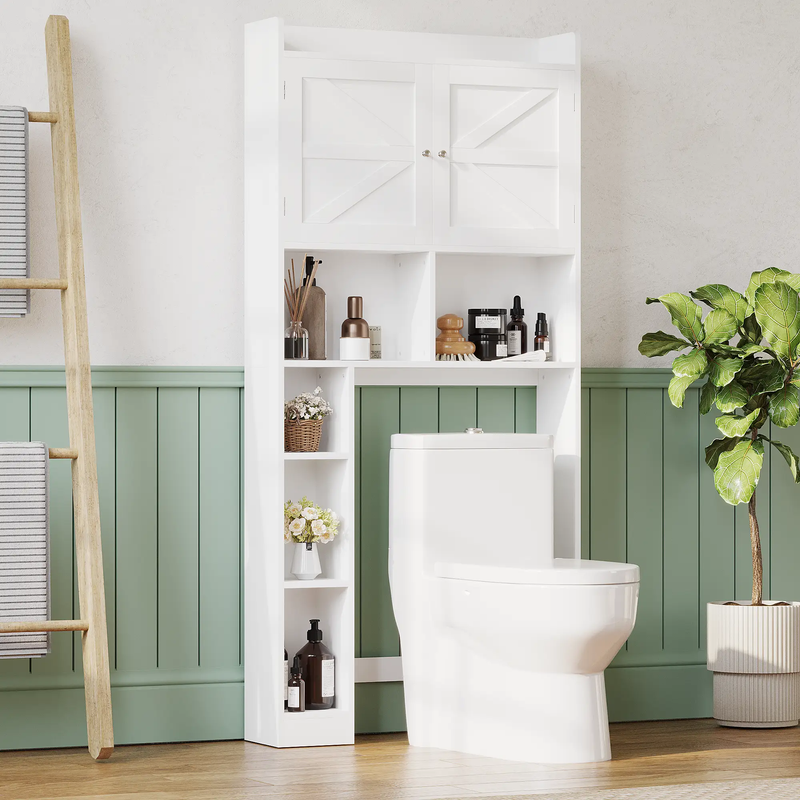 Over-The-Toilet Storage Cabinet with Adjustable Shelf by HouseOfZazla