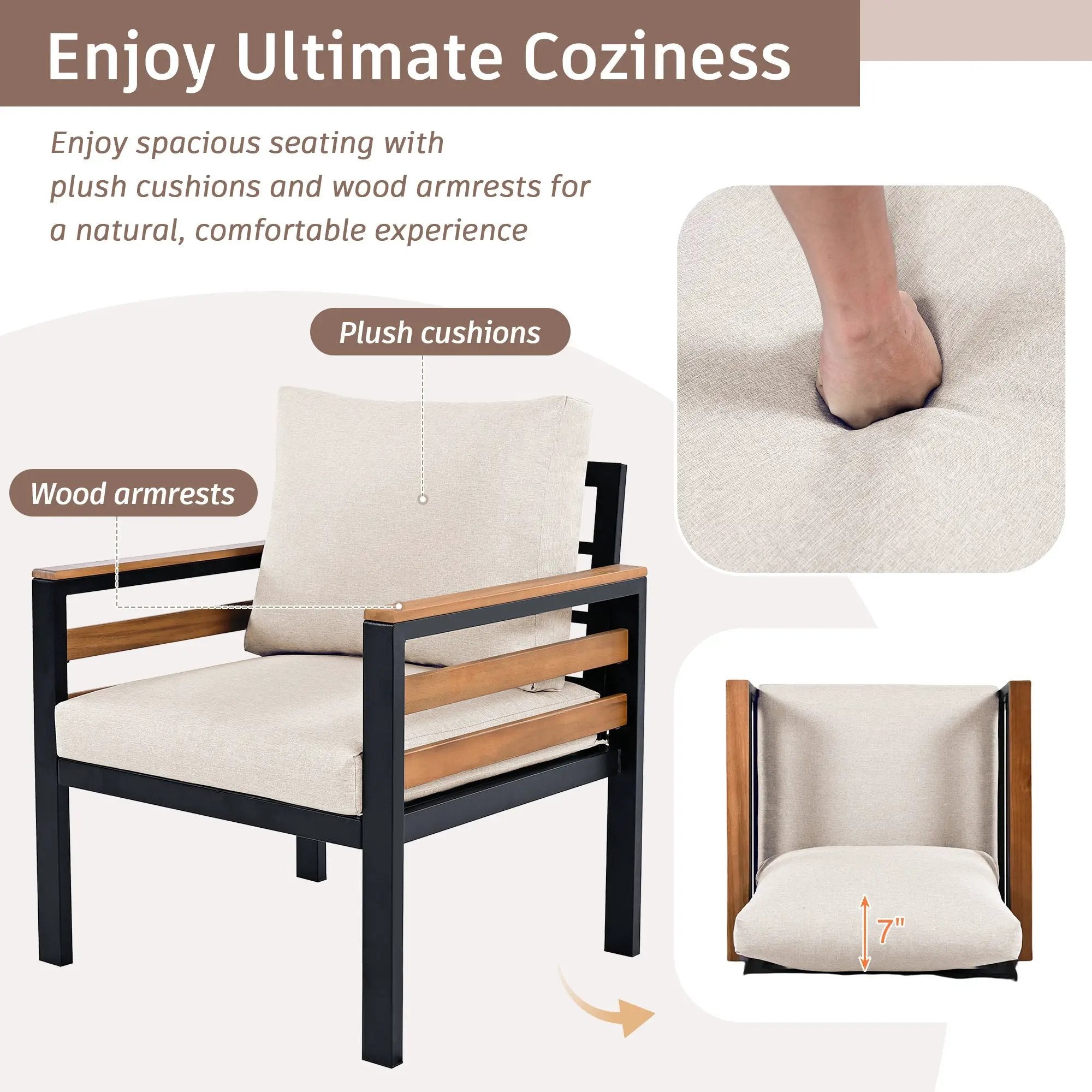 Go 4-Piece Outdoor Furniture Sofa Set by HouseOfZazla