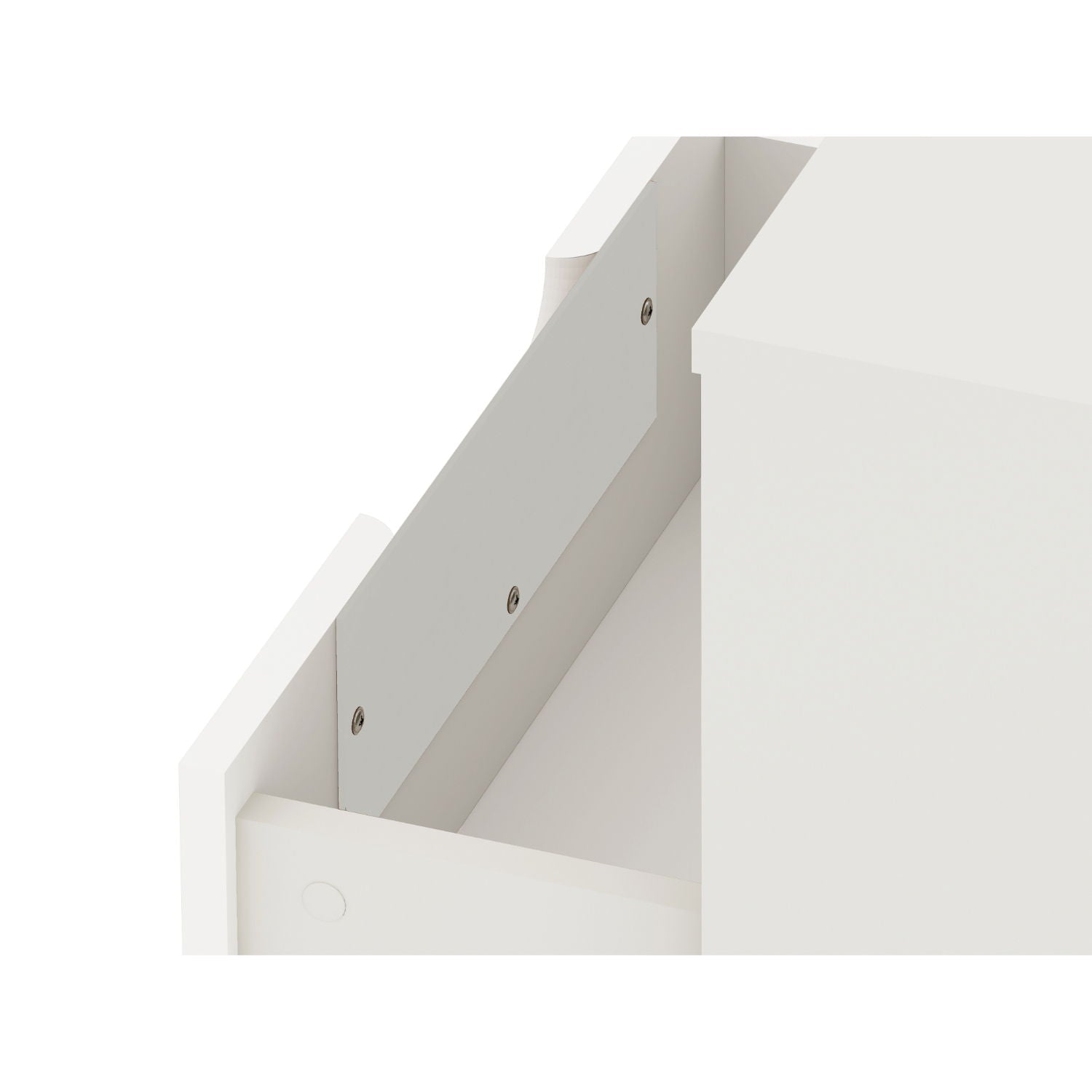 Rockefeller - Nightstand With 1 Drawer - White by HouseOfZazla