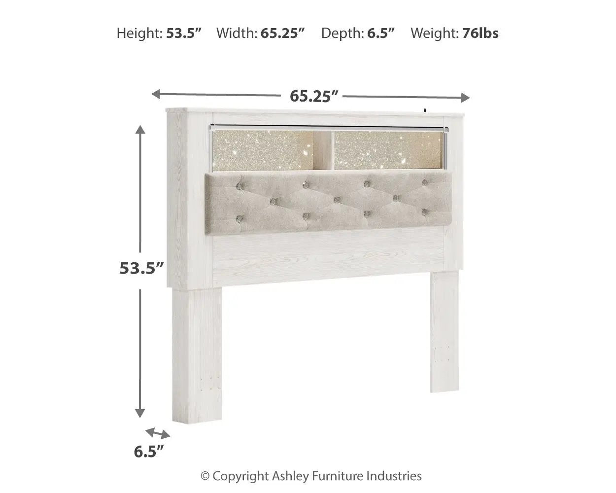 Altyra - Panel Bookcase Headboard by Unique Piece Furniture