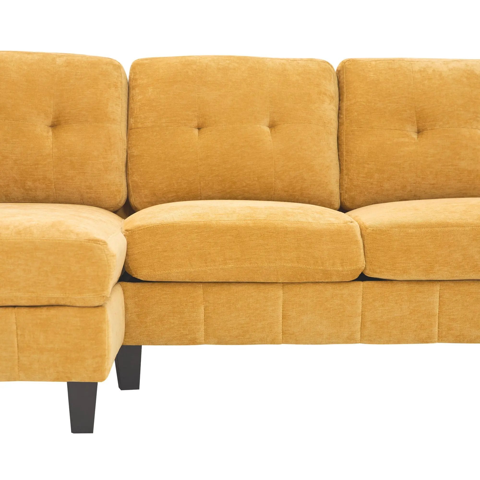 U-Shaped Sectional Sofa 103.5" Fabric Couch With Dual Chaise Lounges, Storage Pockets, Armrest Pillows by HouseOfZazla