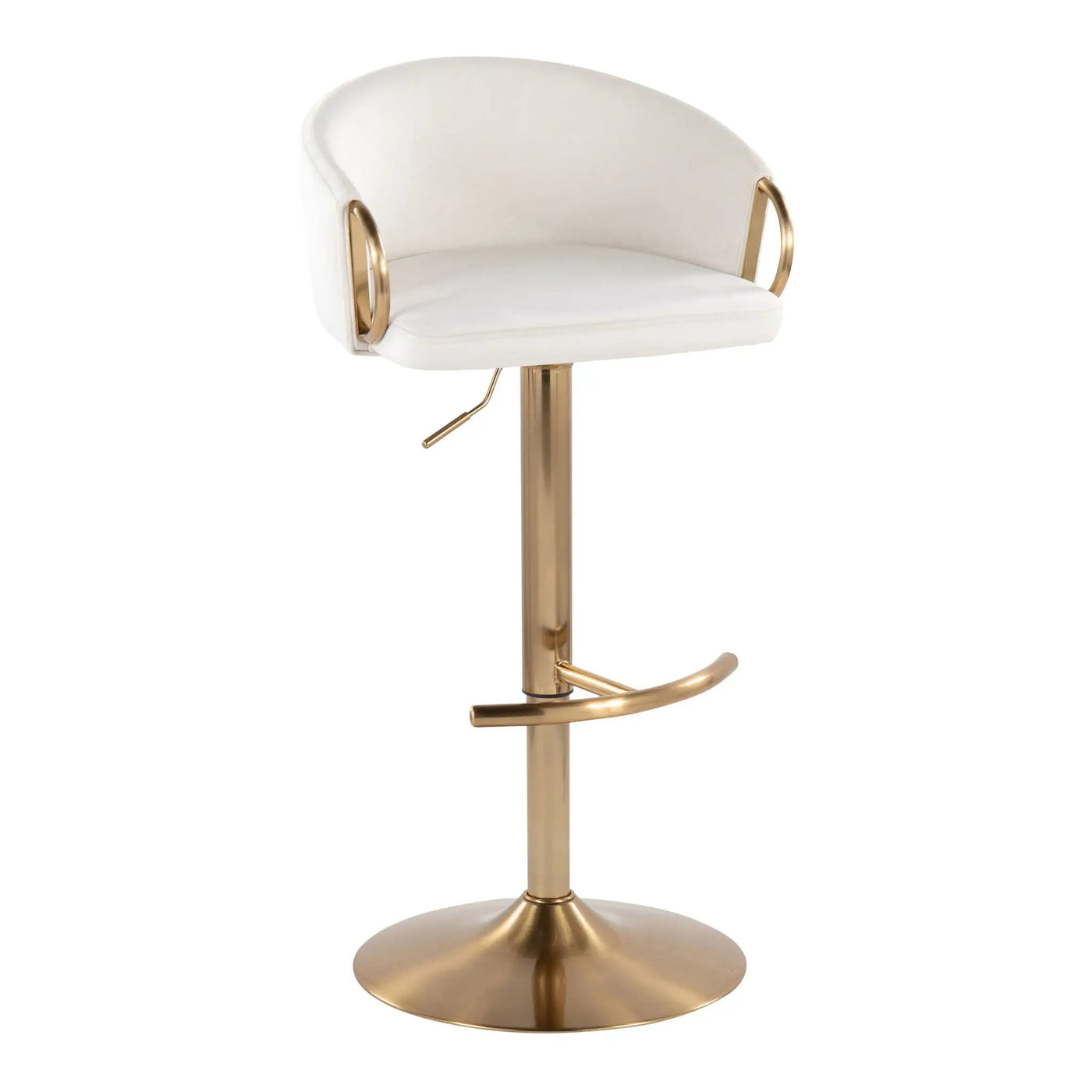 Claire - Contemporary / Glam Adjustable Bar Stool (Set of 2) by Unique Piece Furniture