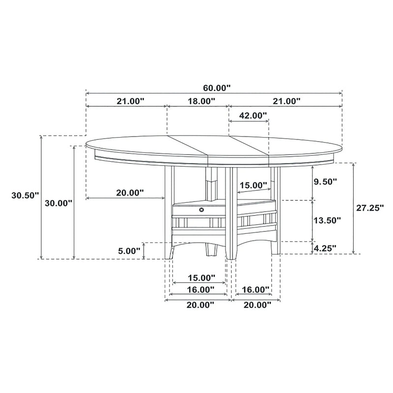 Illkirch - Oval Extension Leaf Dining Table With Expandable Surface - Espresso by HouseOfZazla