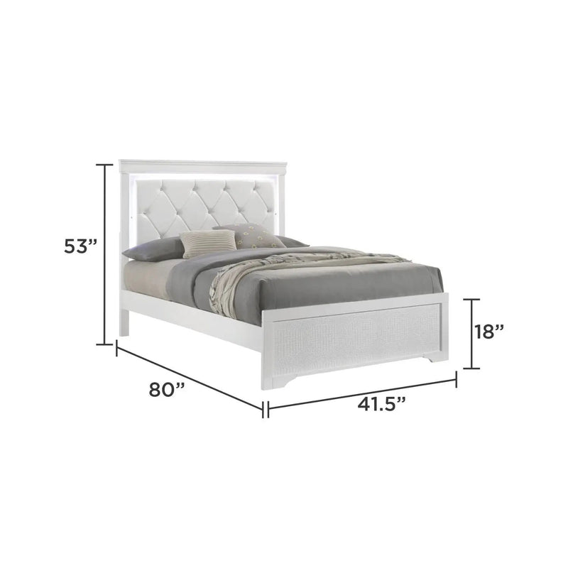 Blaze - Bedroom Set With LED Headboard by HouseOfZazla