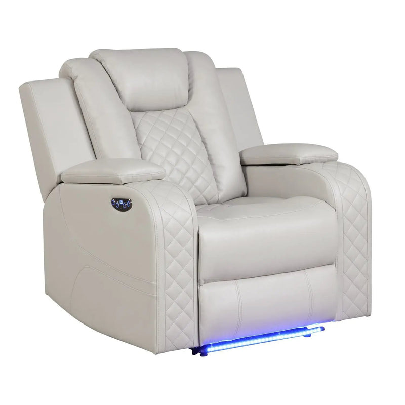 Benz - LED & Power Recliner Chair by HouseOfZazla
