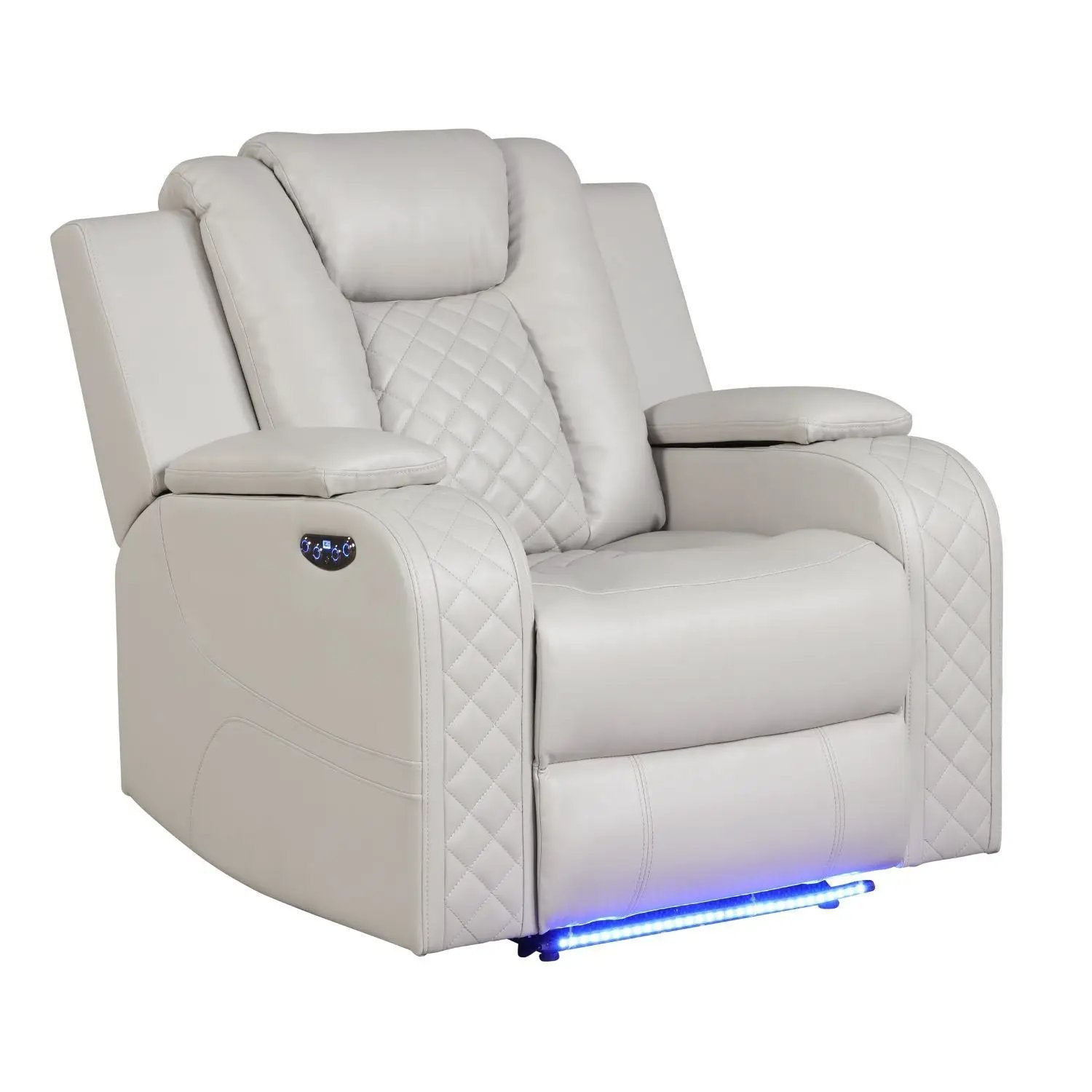 Benz - LED & Power Recliner Chair With Adjustable Headrest