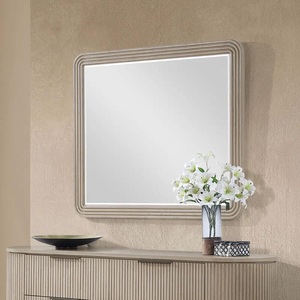 Leanna - Mirror - Light Oak by Unique Piece Furniture
