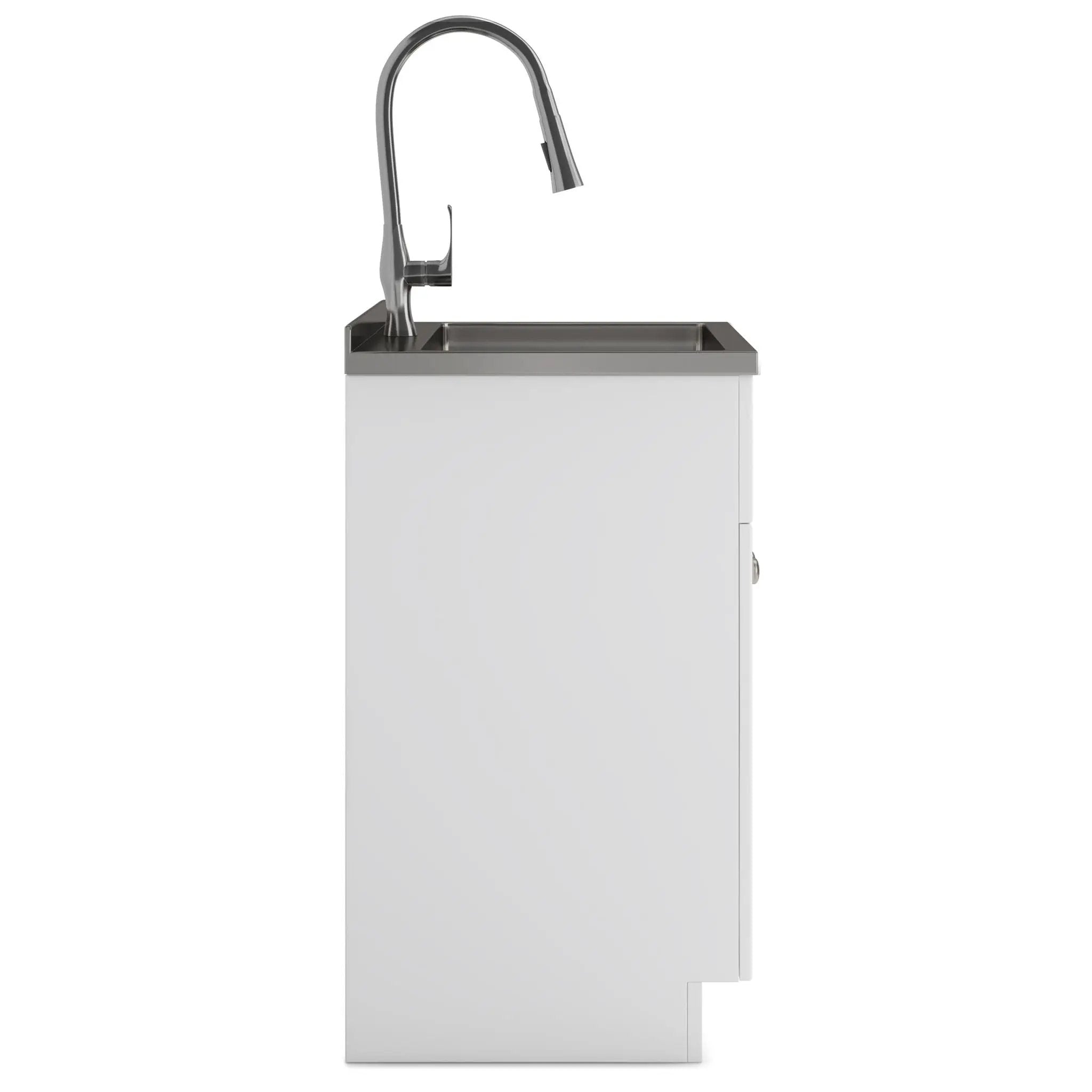 Beckham - Laundry Cabinet & Faucet And Stainless Steel Sink by Unique Piece Furniture