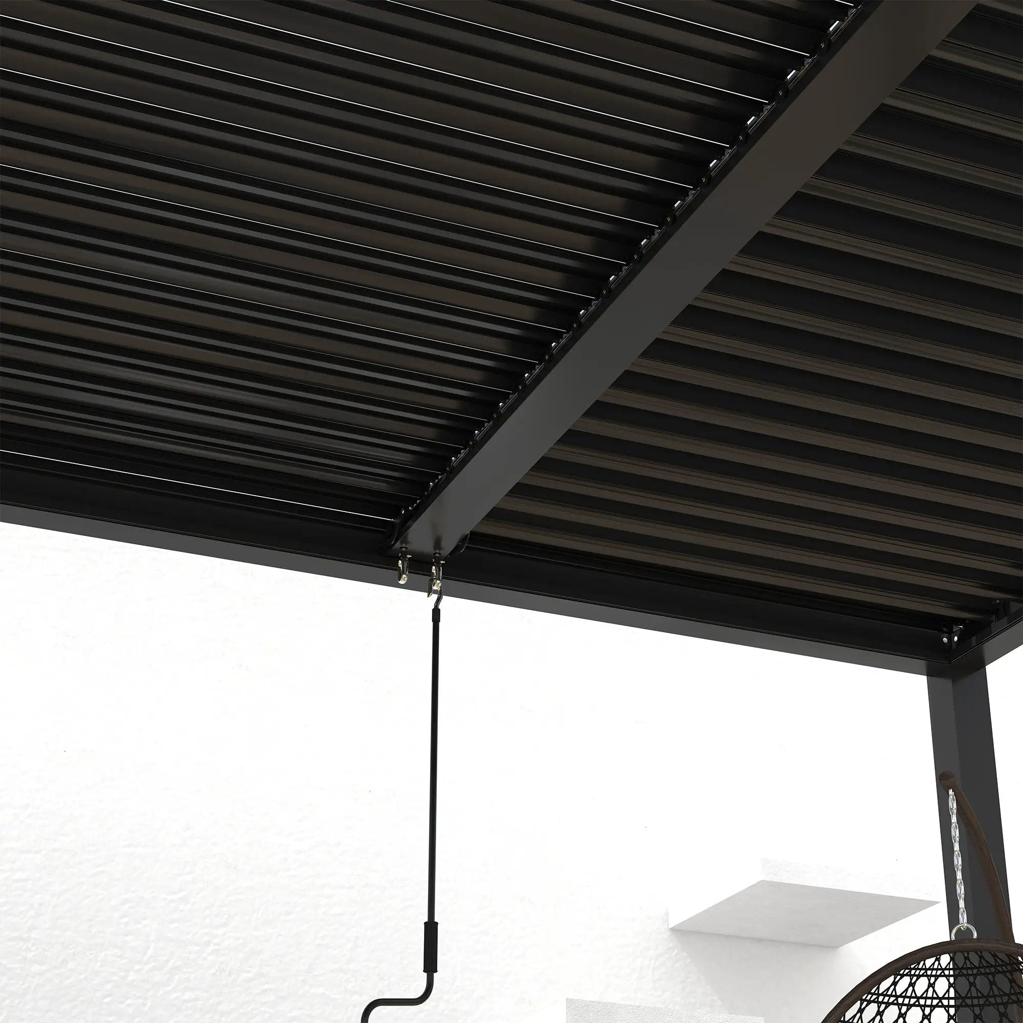 8610J Louver Pergola 10x19ft Aluminum Frame & Louvers by HouseOfZazla