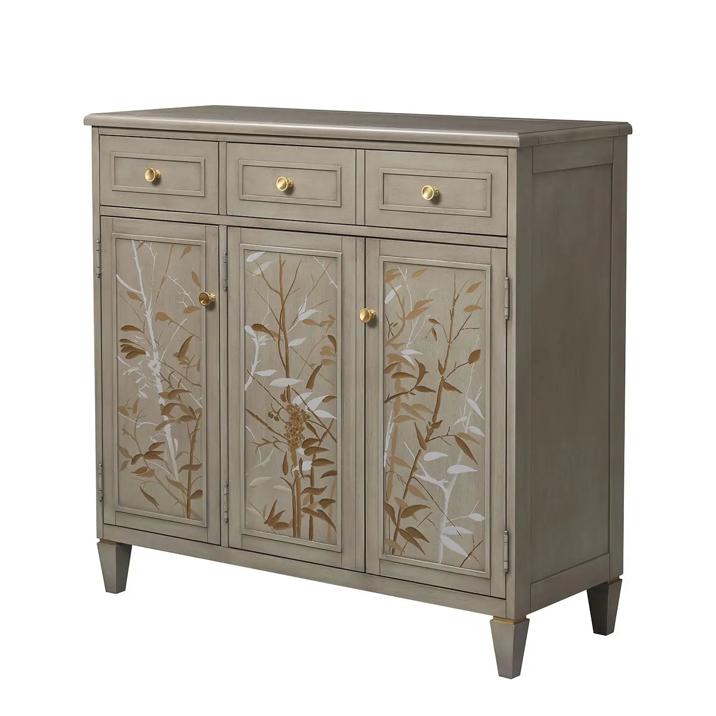 Dauphin - Handpainted Entryway Storage Cabinet - Gray Cashmere by Unique Piece Furniture